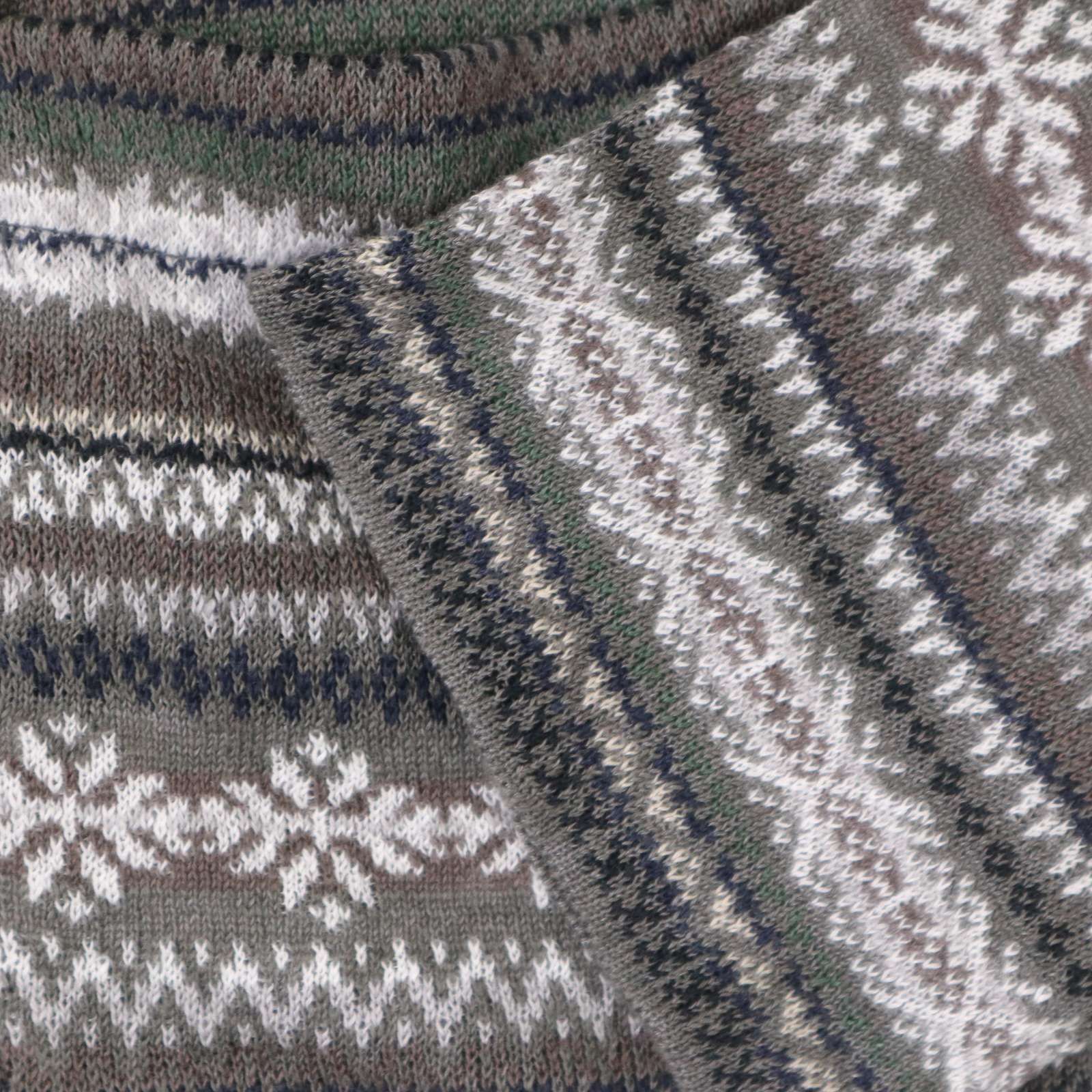 伊製 GEMMA.H UOMO ジャンマアッカウォモ 春夏 麻100% スカル ノルディック柄 リネン ニット ジャケット Sz.L　メンズ