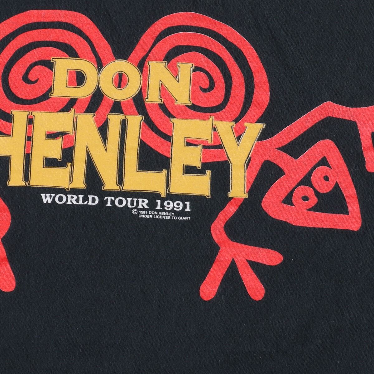 古着 90年代 giant DON HENLEY ドンヘンリー WORLD TOUR 1991 両面