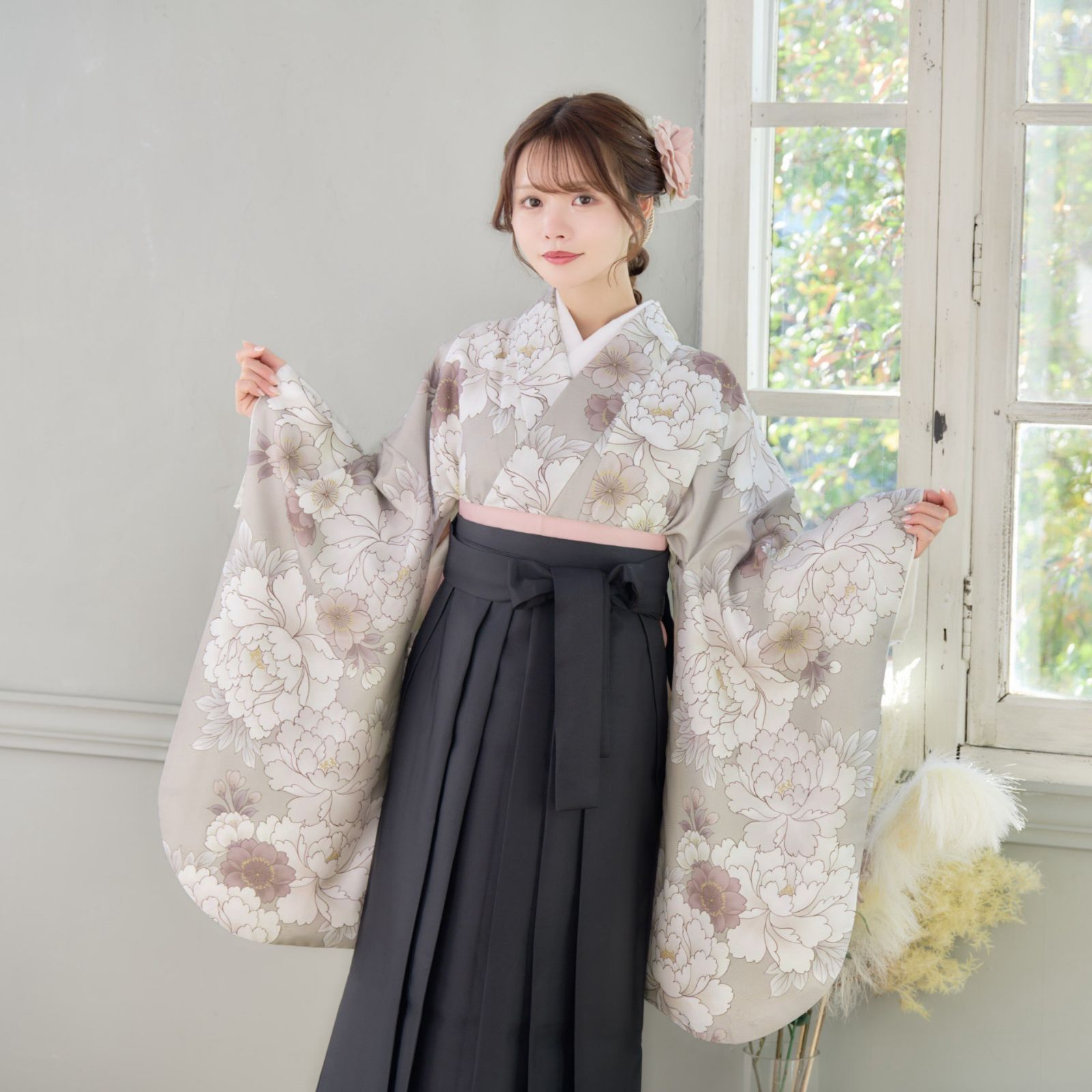 キャサリンコテージ 150㎝ 袴セット 髪飾り＆半襦袢付き 袴