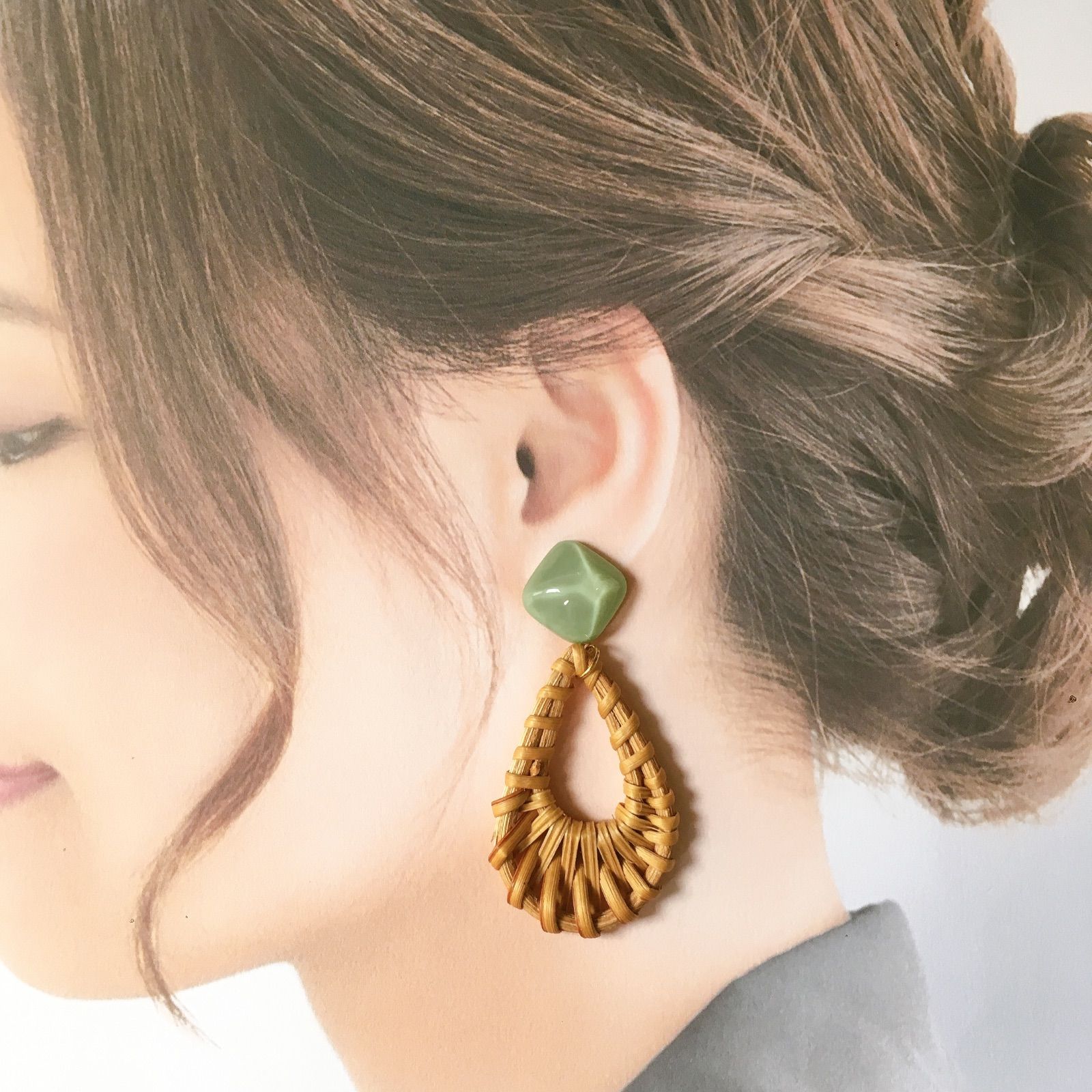 金具変更無料♡ ハンドメイドピアス No.1164 maccoshop - メルカリ