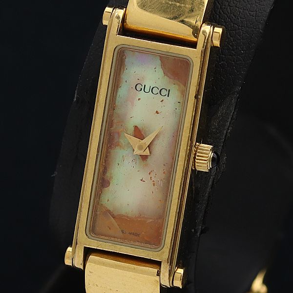 GUCCI 1500l シェル文字盤　腕時計 グッチ 1500L GP QZ シェル文字盤 ABランクの買取参考価格