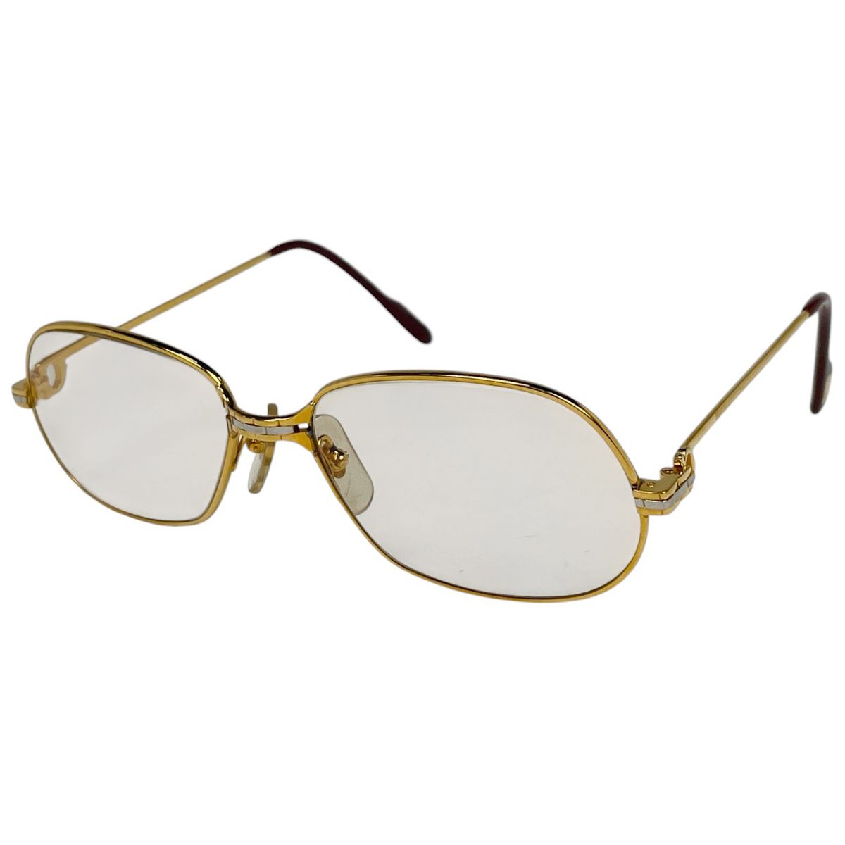 カルティエ CARTIER マイヨン パンテール メガネ アイウェア 眼鏡 メタル ゴールド レディース