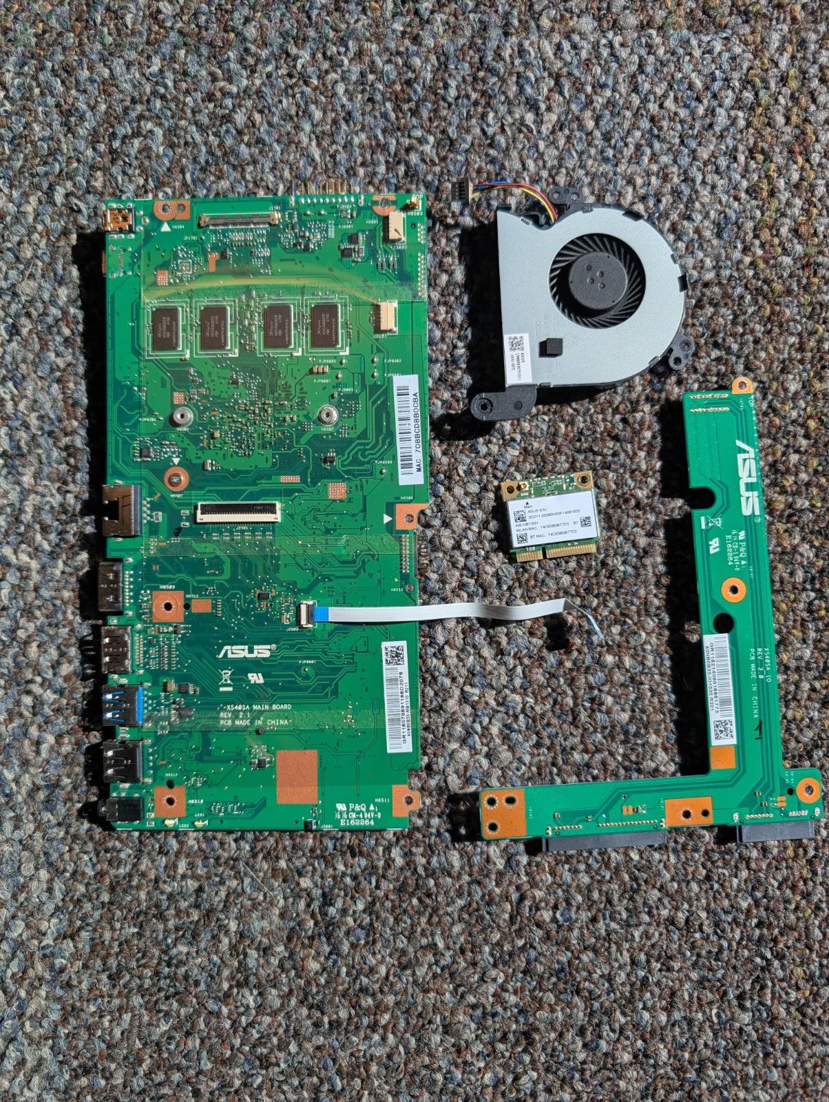 60NB0B30-MB2200 ASUS マザーボード Intel Pentium 1.6Ghz Sr2Kl X540Sa pl エクストラ
