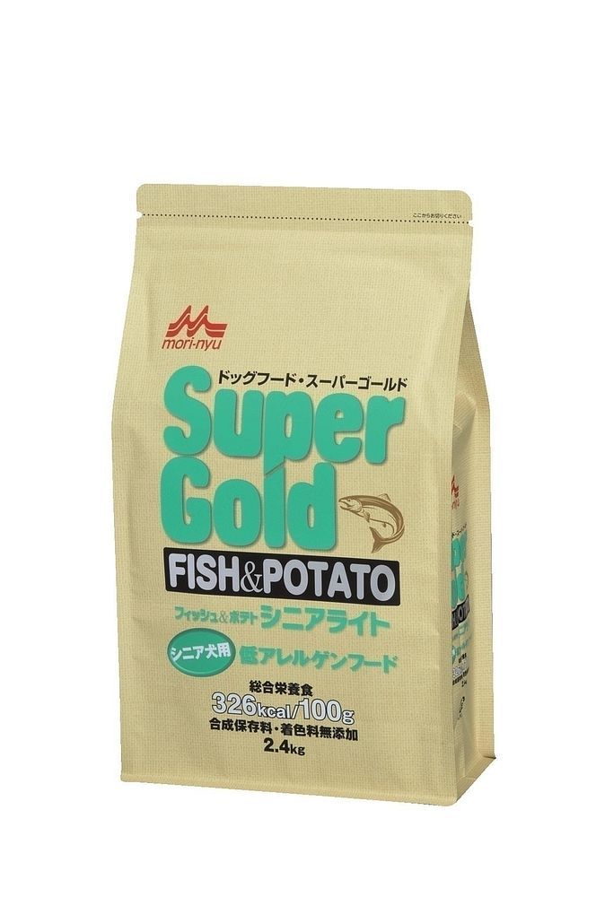 森乳サンワールド ドライフード ゴールド フィッシュ＆ポテト シニア シニア犬用 低アレルゲンフード 2.4kg ドッグフード