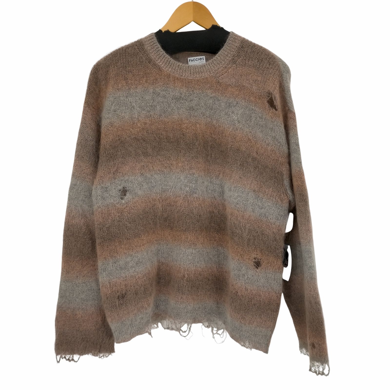 ファッチーズ FACCIES GRADATION DAMAGE KNIT メンズ JPN：1 - メルカリ