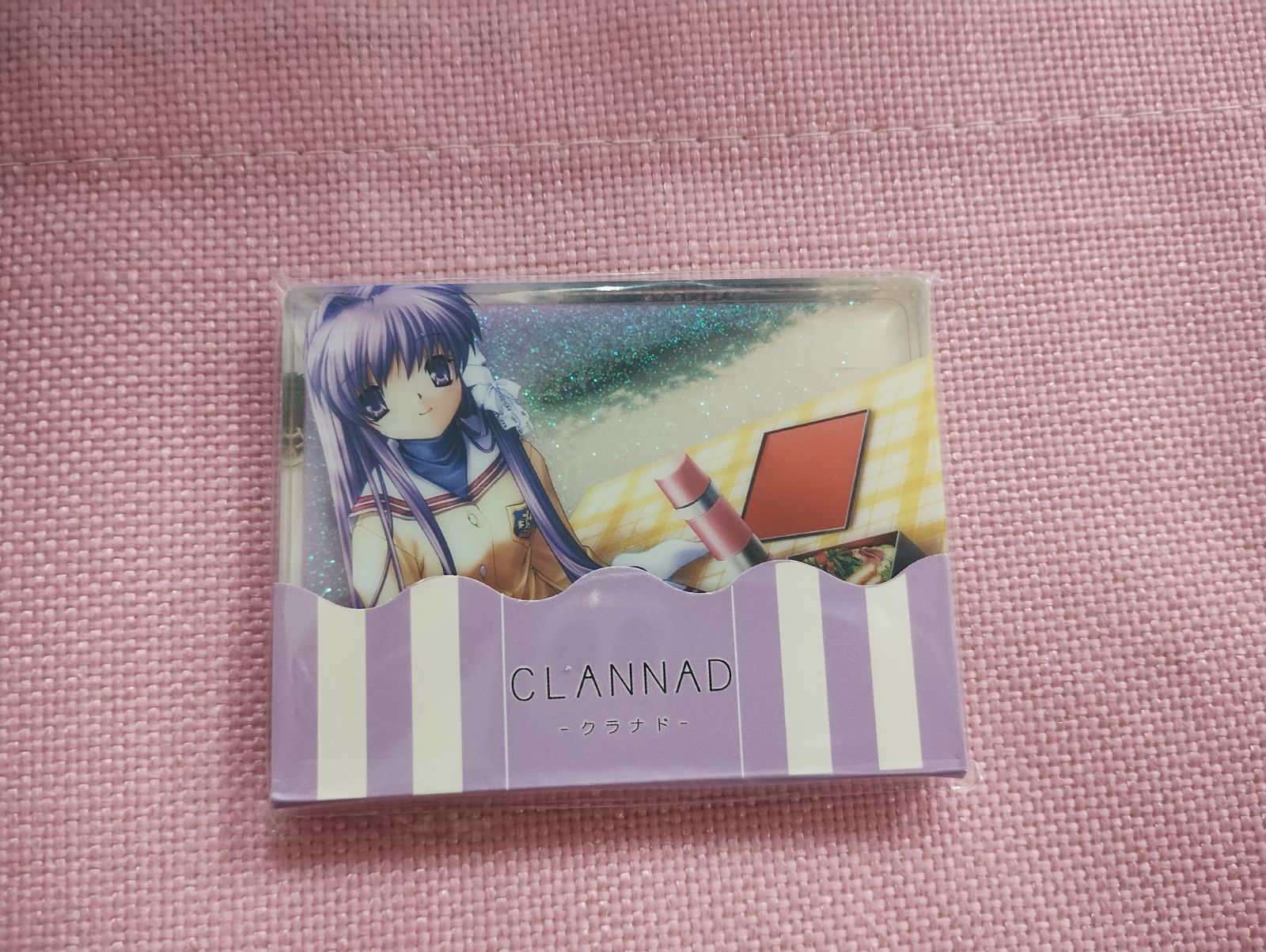 希少 新品　クラナド　メモリーブロック　アクリルブロック　CLANNAD 中古 海外限定コラボカフェ CLANNAD-クラナド- 藤林 杏 ラメ入り