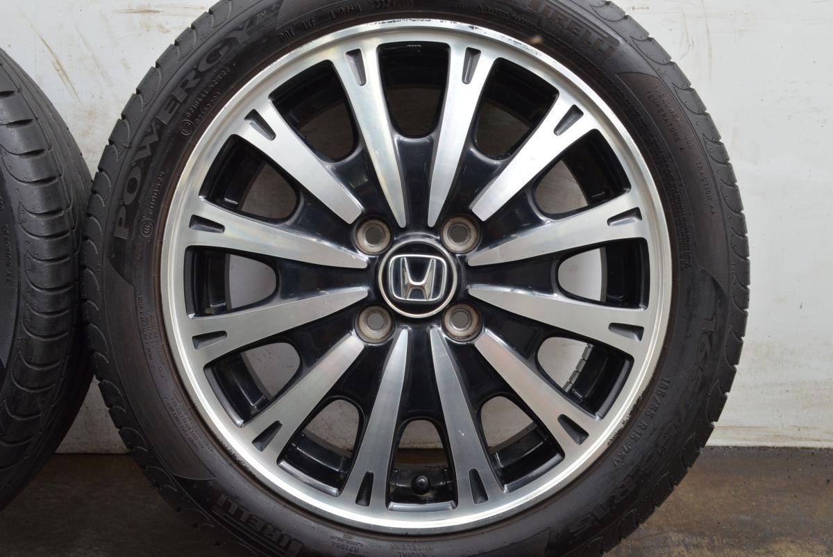 ホンダ N-boxカスタム15インチ 美品バリ溝 2023年製 超バリ溝】ホンダ N-BOX カスタム 純正 15in 4.5J +45