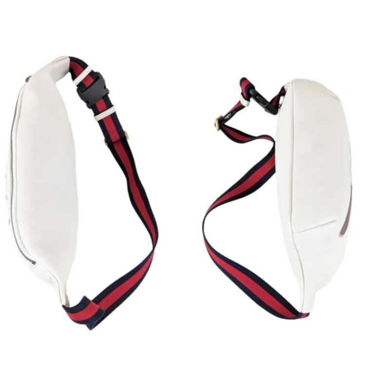 【美品】GUCCI グッチ レザーボディバッグ　ホワイト お値下げしました！】GUCCI ボディバッグ レザーホワイト