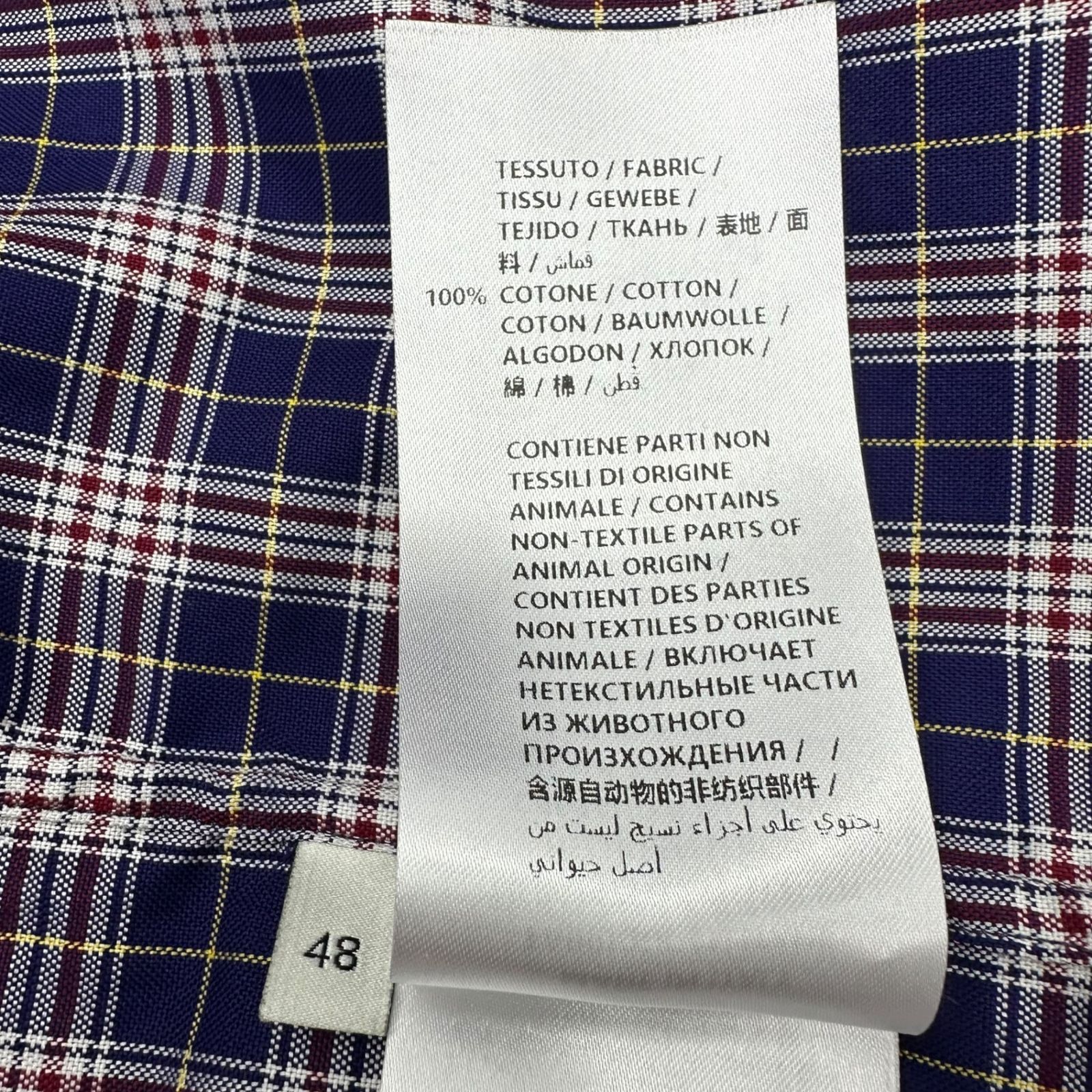 GUCCI(グッチ) 18SS ミケーレ期 ZAAZX Oversized Tartan Check S