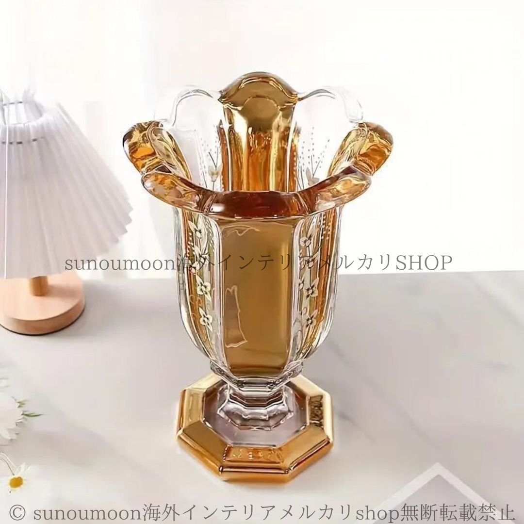 花瓶 ガラス フラワーベース 一輪挿し 花器 おしゃれ 上品 口径21.5cm 花瓶 フラワーベース ガラス 一輪挿し おしゃれ モダン シンプル