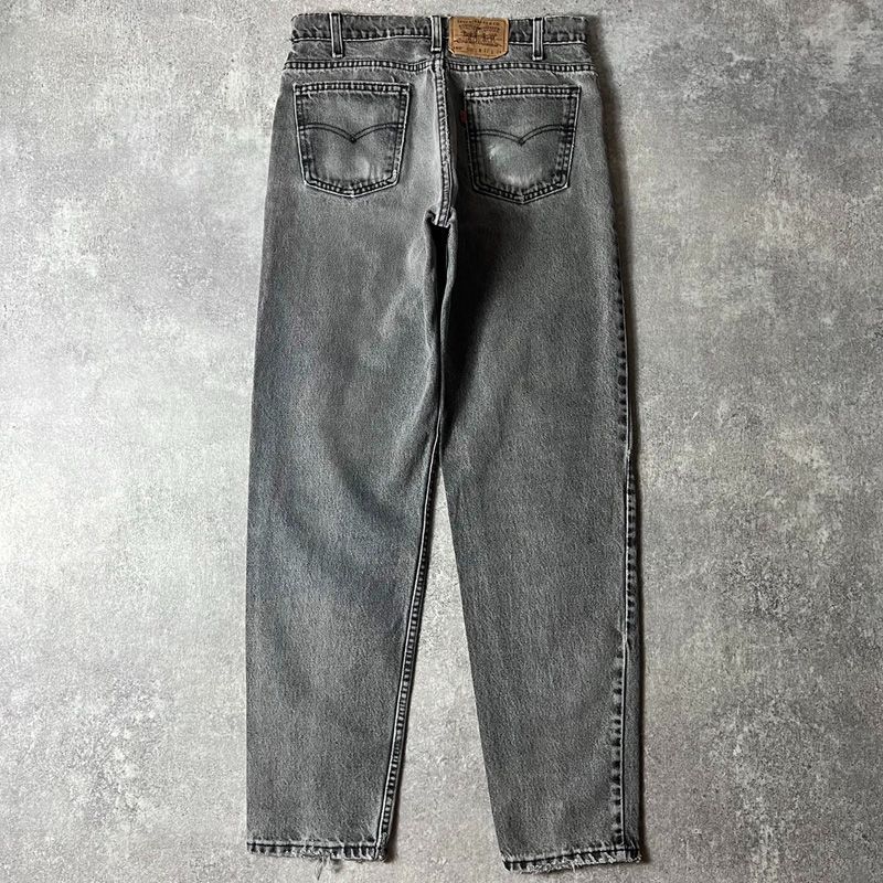90s USA製 Levis 550 4159 ブラック デニム パンツ 32 34 / 90