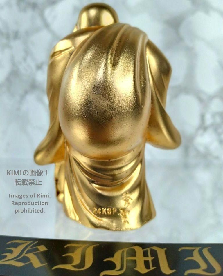 布袋 Budai 金メッキ 24金 8.5cm 3.3inch 仏師 牧田秀雲 原型