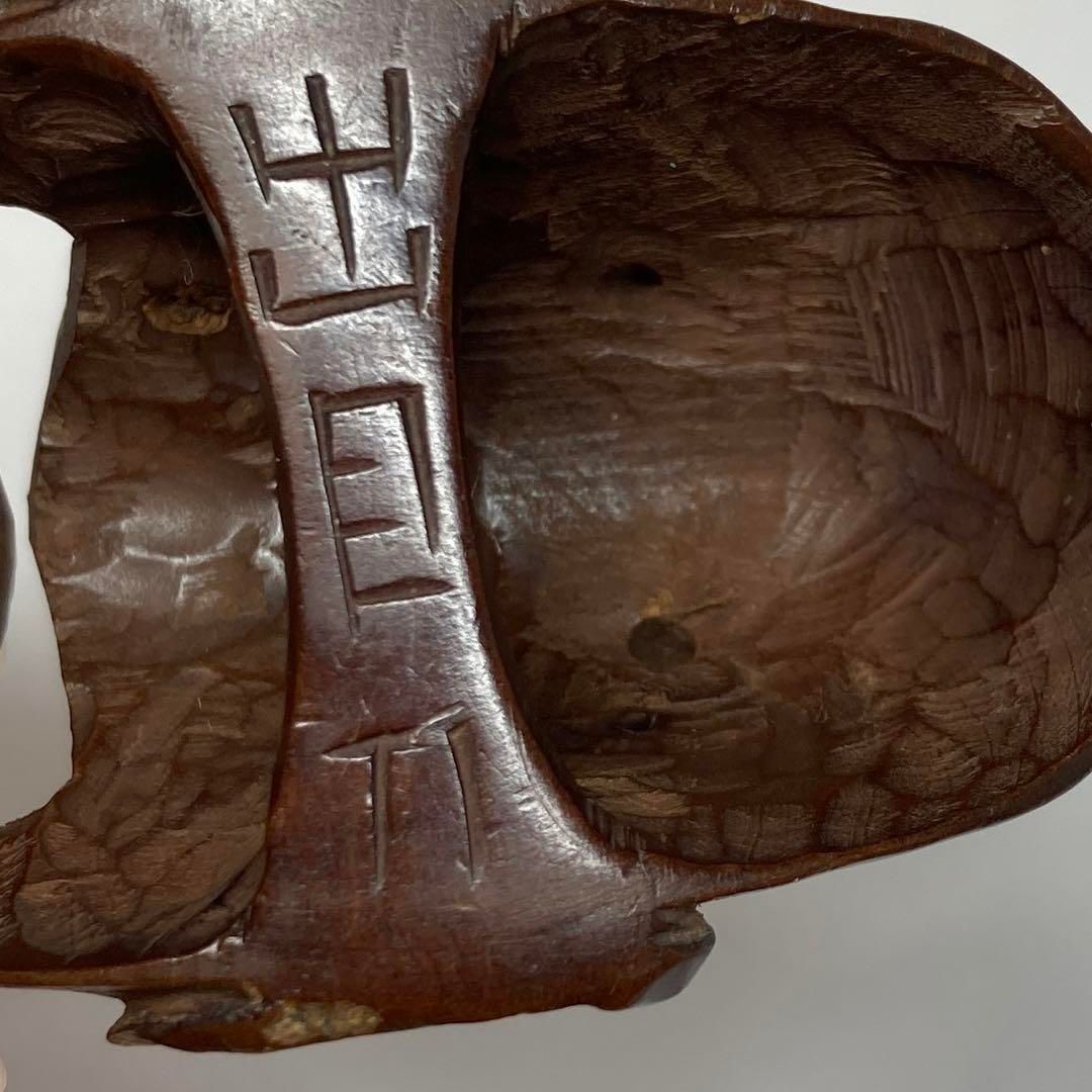 出目刀 木彫 面根付 12g トヒサ 東さ5-1214☆1F - メルカリ