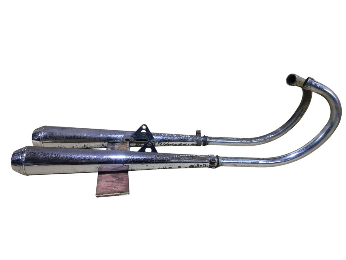 ドリーム CB250 エクスポート 1971-72年式 マフラー フランジ カラー セット 目立った凹み無さそう レストア 2766-Z4383