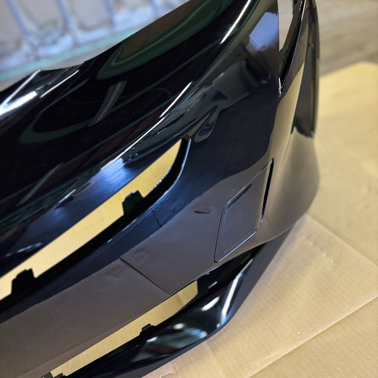 (5) ・50プリウス　社外前期フロントバンパーフェイス ブラック TOYOTA 50系プリウス/50プリウス前期 フロントバンパー/ブラック
