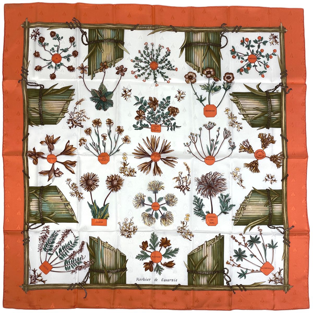 エルメス HERMES カレ 90 Herbier de Gavarnie ガヴァルニー圏谷