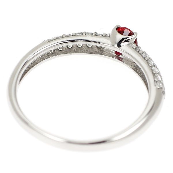 Pt900 ルビー ダイヤモンド リング 0.32ct SD0.29ct - メルカリ 