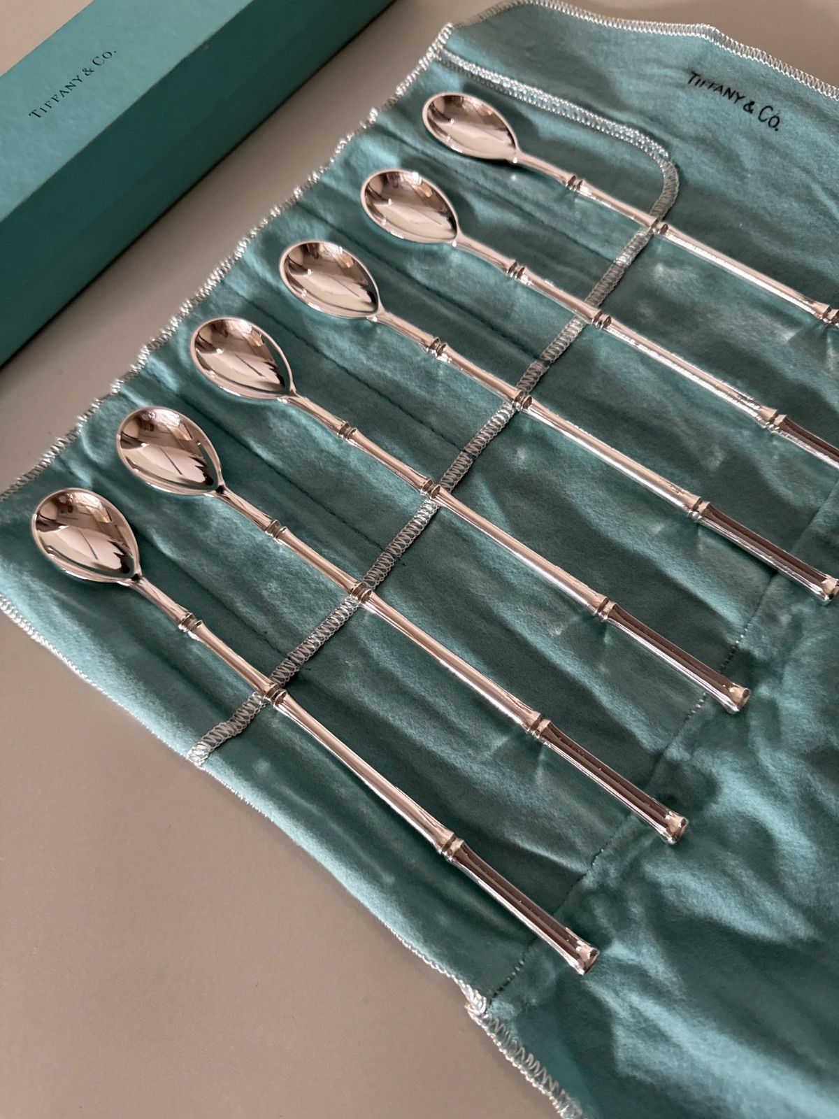 ティファニー　モヒートマドラーストロー　リーフ　シルバーカトラリー 送料無料】ティファニー ミントジュレップ・モヒート用 純銀