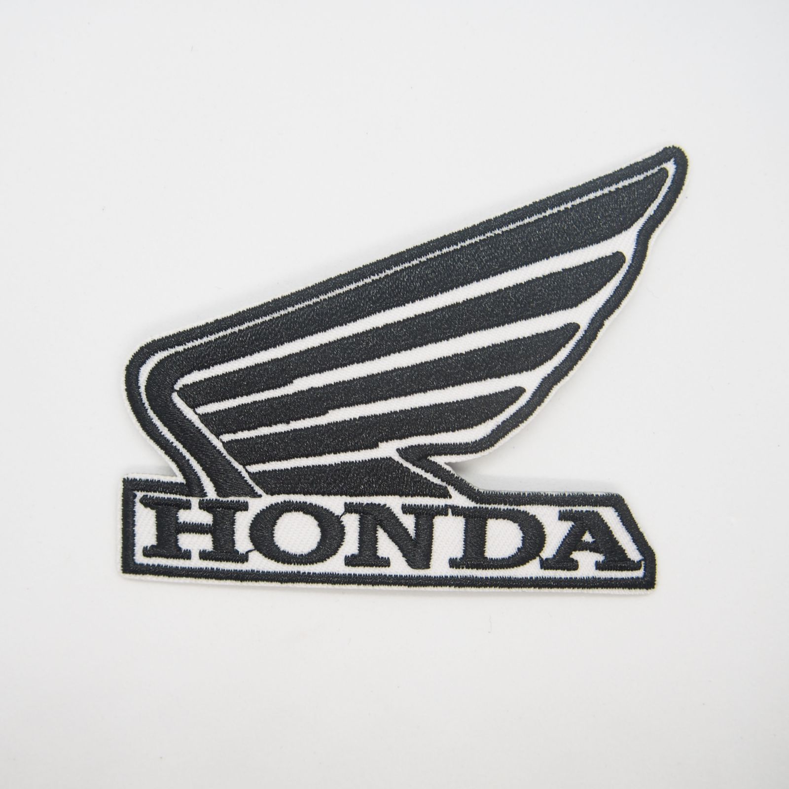 L㉑ HONDA ホンダ ウィング ロゴ アイロンワッペン 黒 ワッペン