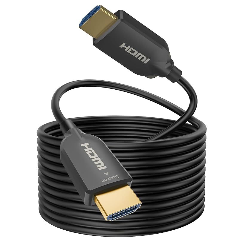 SOEYBAE 4K 光ファイバーHDMI ケーブル 50M HDMI2.0 ケーブル 4K 60Hz HDR|Ultra HD 4 4 4 HDCP2.2 18Gbps超高速伝送