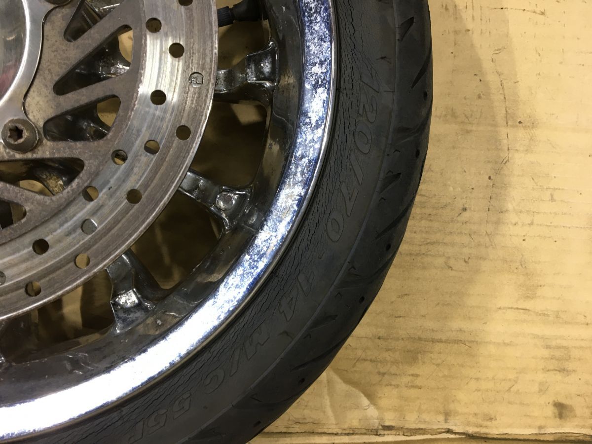 y's gear ワイズギア　SG20J タイヤ付き　前後　4D9 美品 マジェスティ SG20J 4D9 ワイズギア インチアップ 前後 ホイール