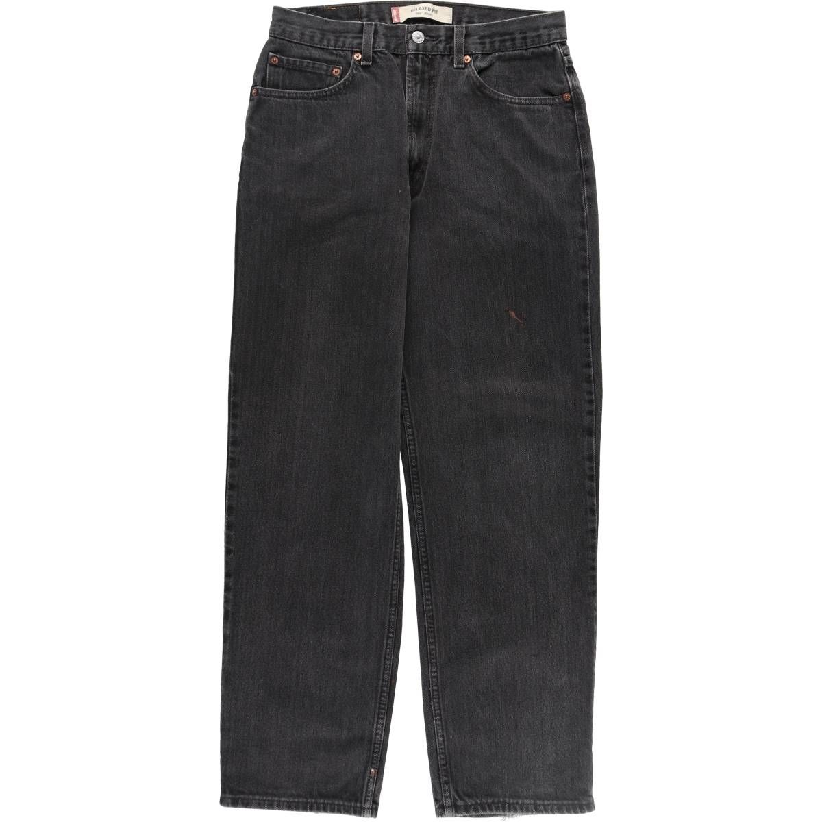 古着 リーバイス Levi's 550 RELAXED FIT ブラックデニム テーパードデニムパンツ メンズw31相当/eaa520122