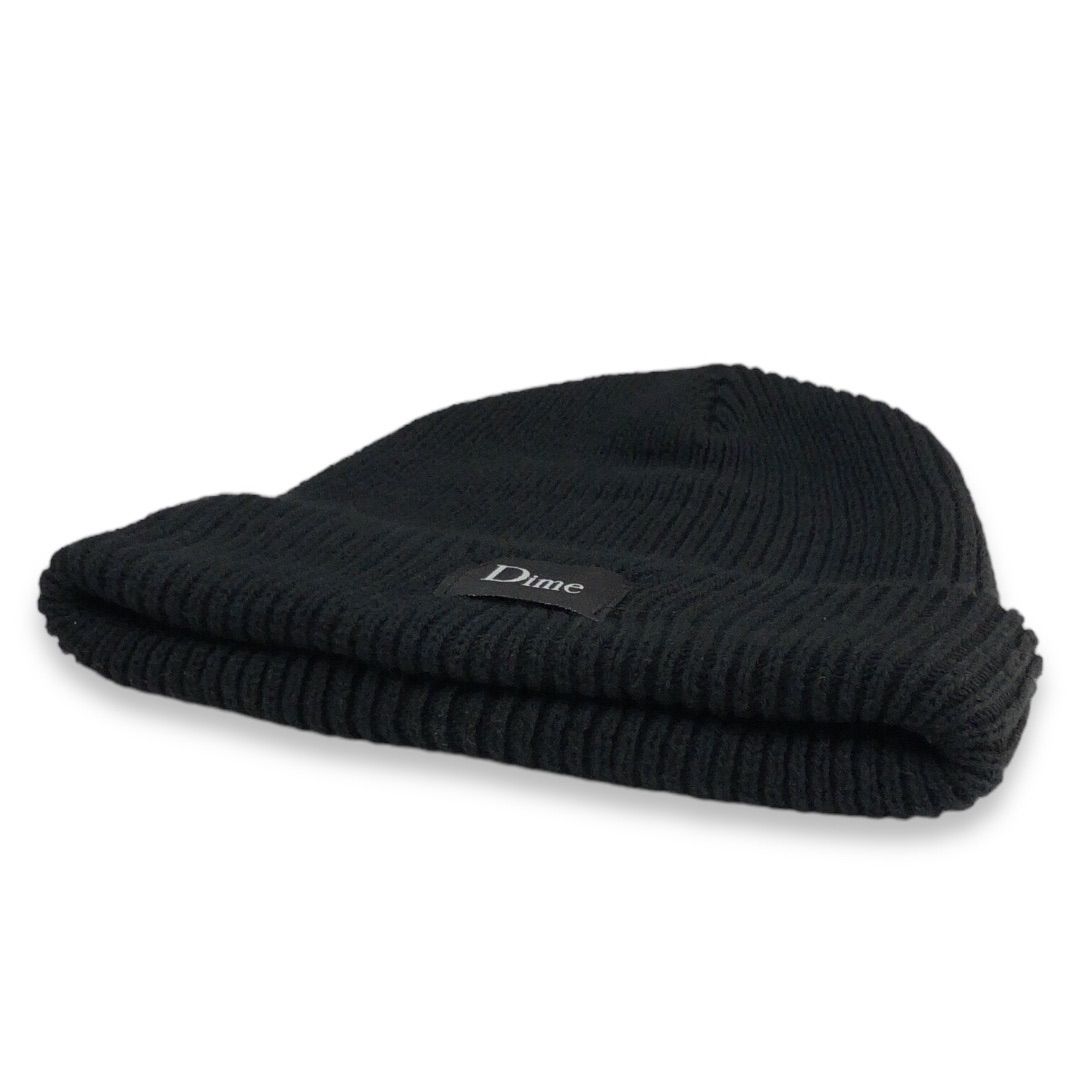 中古品】Dime ダイム Classic Rib Beanie クラシック リブ ビーニー リブ編み コットン ニット キャップ 帽子 ニット帽  服飾小物 スケート カナダ ブラック 黒 - メルカリ