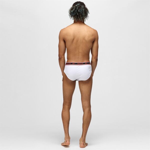 リーボック メンズ ブリーフパンツ アンダーウェア 3 Pack Cotton Elastane Briefs Mens Black White Grey