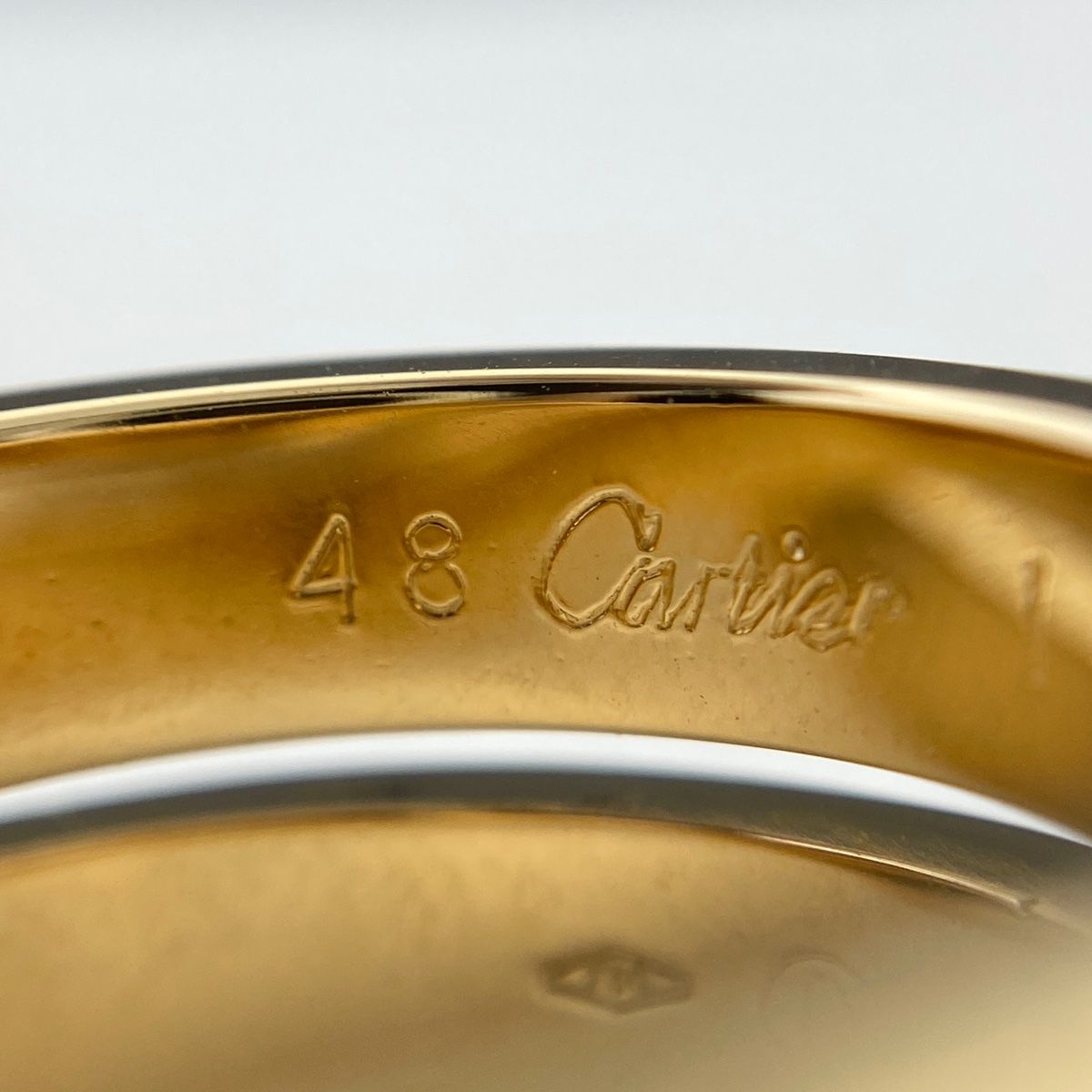 カルティエ CARTIER パリ リング YG イエローゴールド 指輪 リング 8.5  