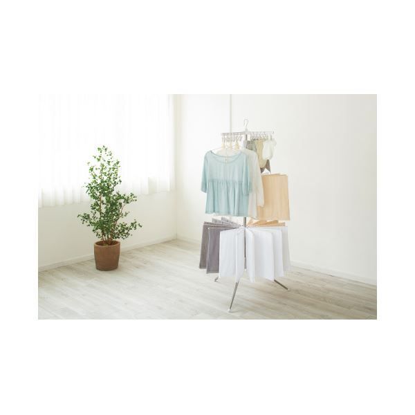 まとめ アイリスオーヤマ ステンレス室内物干しパラソル3段 ×3セット