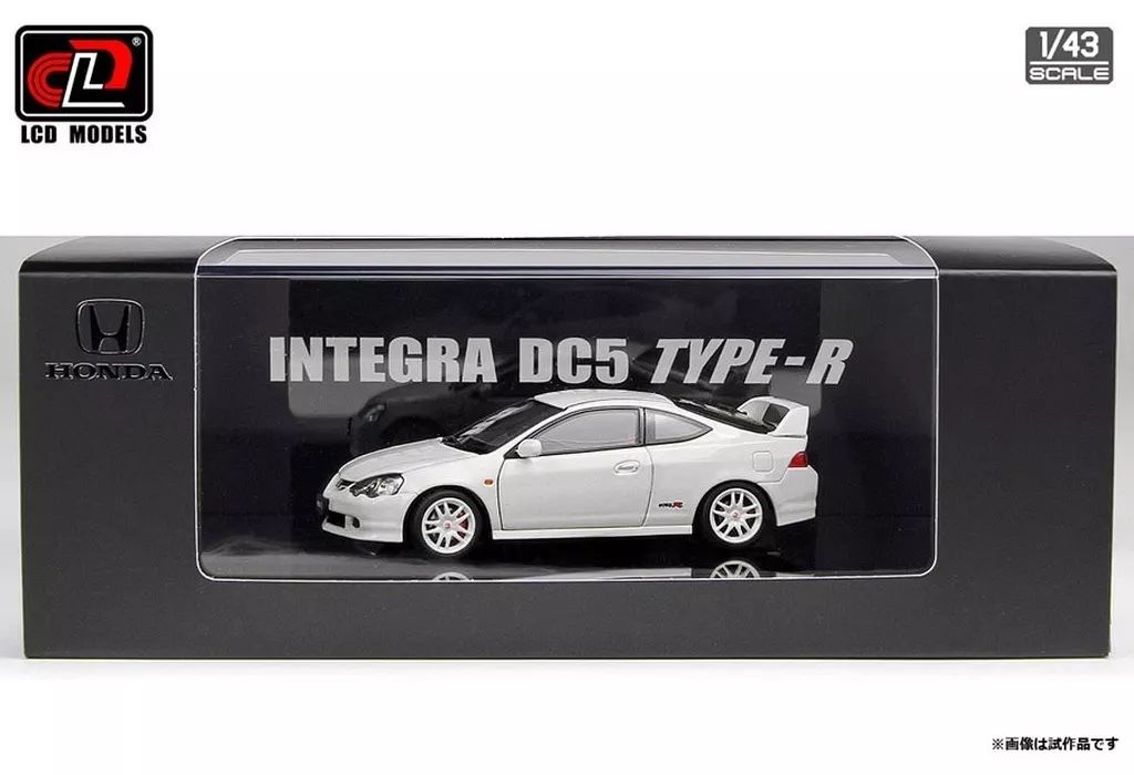 ミニカー 1|43 ホンダ インテグラ タイプR DC5 ホワイト LCD43008-WH