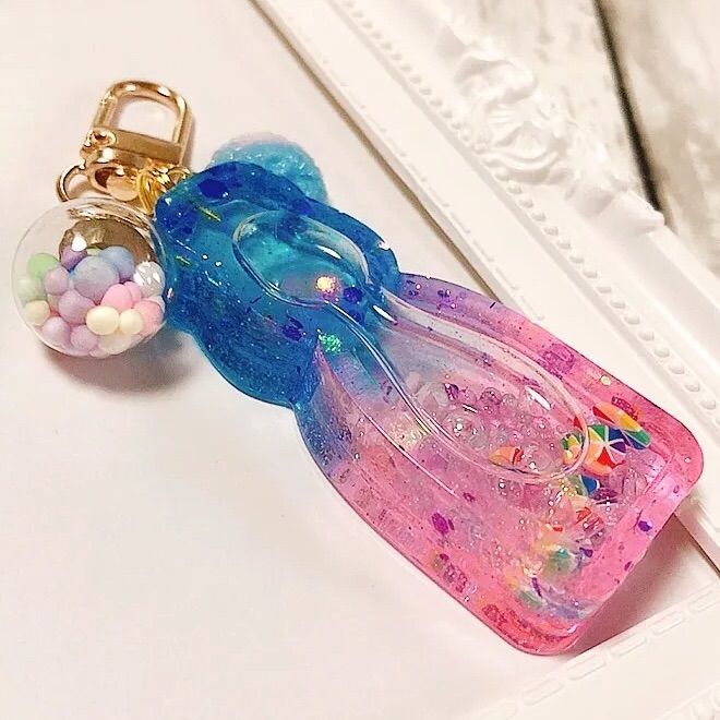 ラムネ　ブルーバンビ　シャカシャカキーホルダー　シェイカーキーホルダー　夏 ラムネ バンビ シャカシャカキーホルダー シェイカー