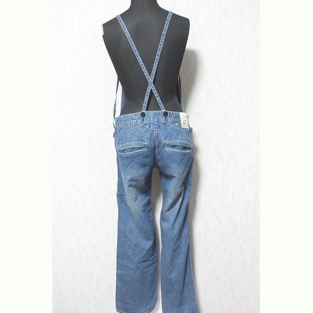 美品 JOHNBULL ジョンブル デニム フレンチサロペット オールインワン