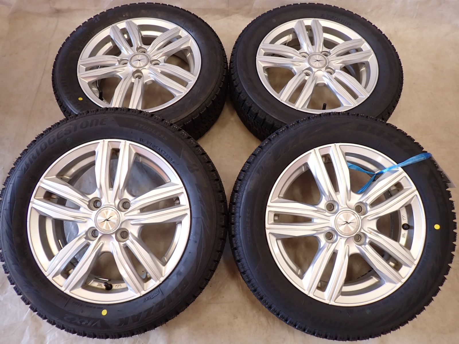 冬 製 4本SET 会社宛 155 65R14×4.5J 75Q ブリヂストン BS ブリザック VRX2 アルミ N-BOX サクラ デリカミニ NO D6111 FFCRYSTALESIA_COM
