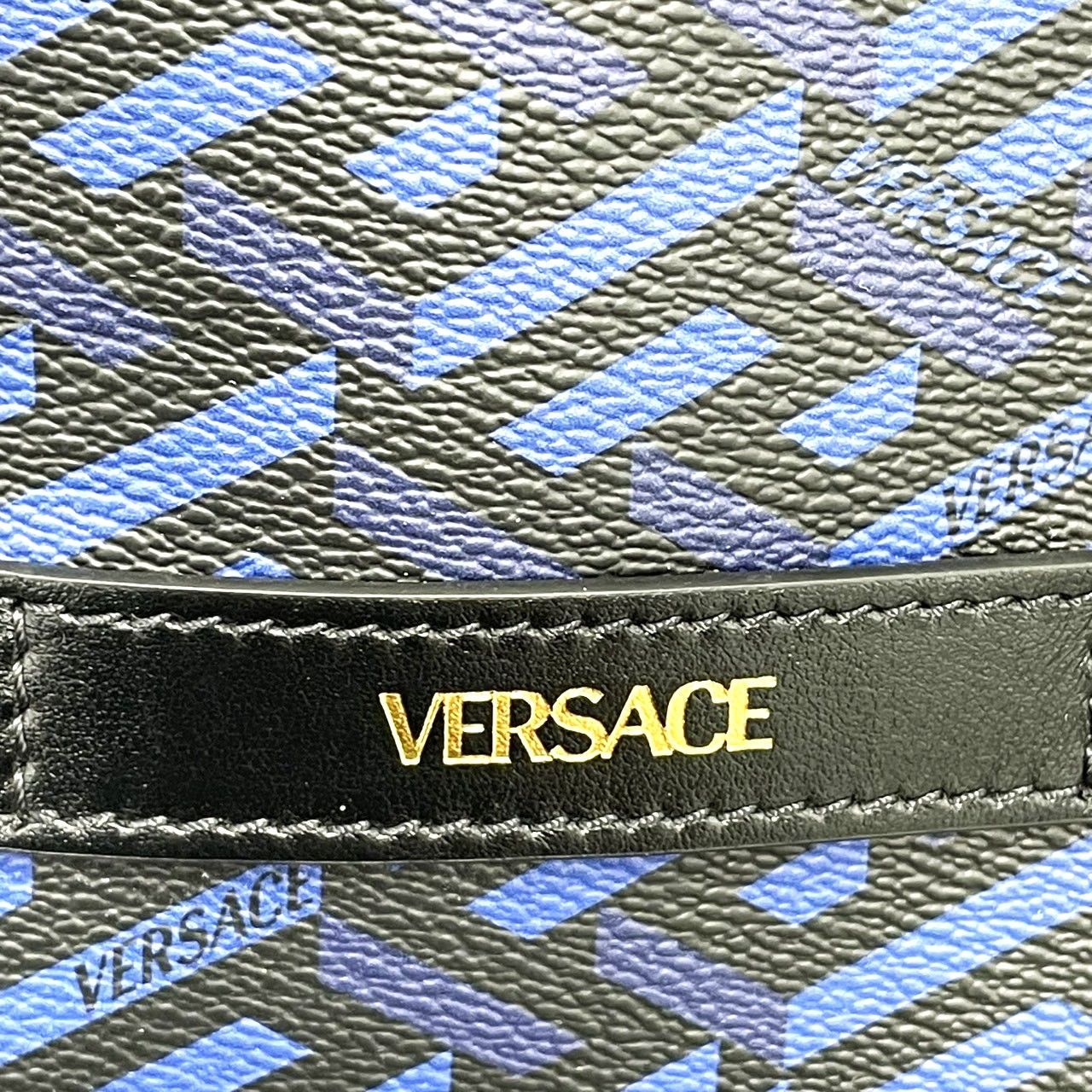 K545】最終値下げ/VERSACE(ヴェルサーチ) /ラ グレカ/シグネチャー柄 