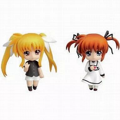 中古】フィギュア ねんどろいど ぷち なのは＆フェイトセット