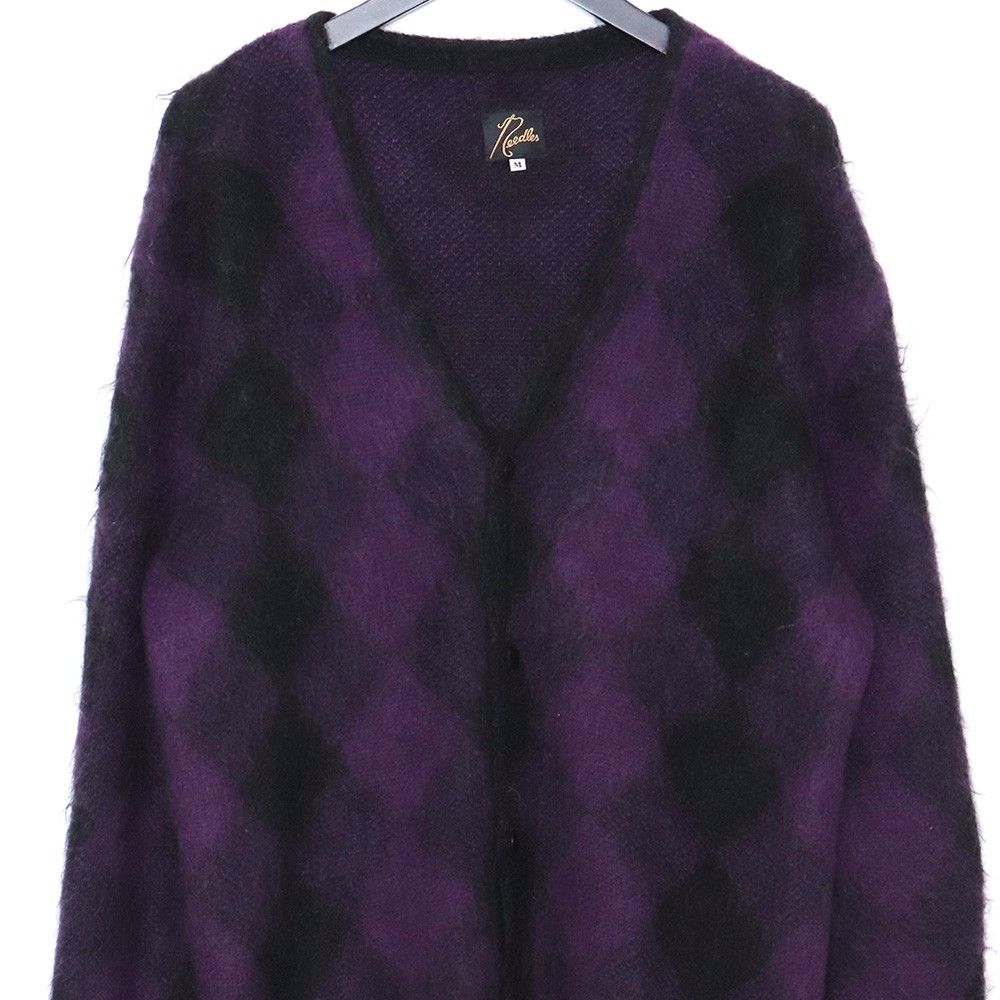 NEEDLES 21AW mohair diamond pattern cardigan モヘア NEEDLES 21AW mohair diamond pattern cardigan モヘア