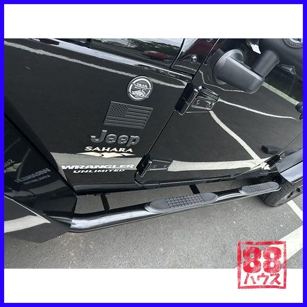WIN15 JK ラングラー サイドステップ 3インチ パイプ 黒 ブラック 4