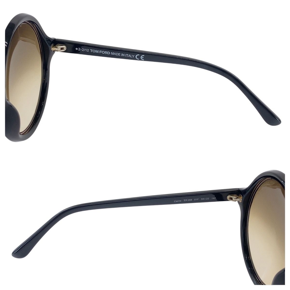 TOM FORD トムフォード ブラック ブラウン ゴールド金具 プラスチック  