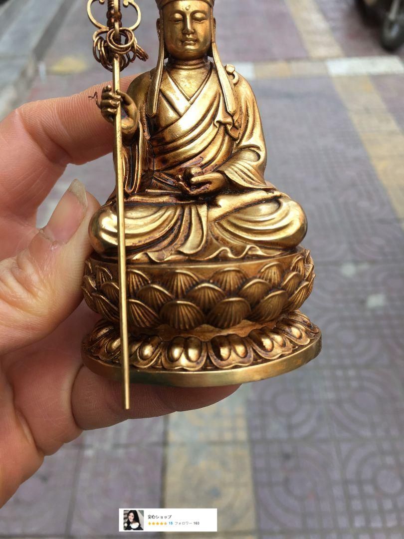 地蔵 菩薩 観音 銅製 仏像 彫刻 置物 開運 風水 - メルカリ