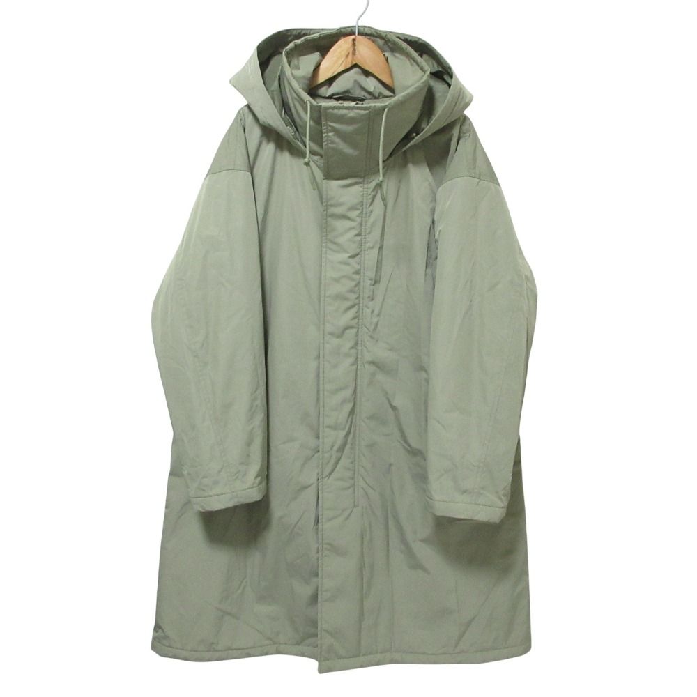 ユニクロ　 UNIQLO C フーデッドコート カーキ XL 24aw ユニクロ公式 | パデッドノンキルトコート