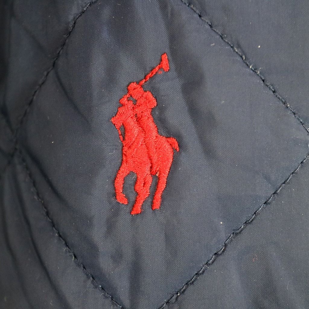 SALE/ RALPH LAUREN ラルフローレン キルティングベスト 刺繍 ワン