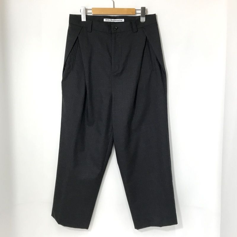 WHITE MOUNTAINEERING ホワイトマウンテニアリング トロピカルウール 2タック パンツ WM2471401 サイズ1 S相当 ボトムス A13993◆