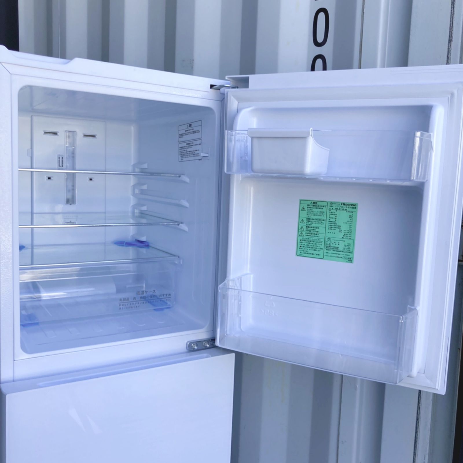 取付無料！高性能低温ケース搭載鏡面グラスおしゃれホワイト