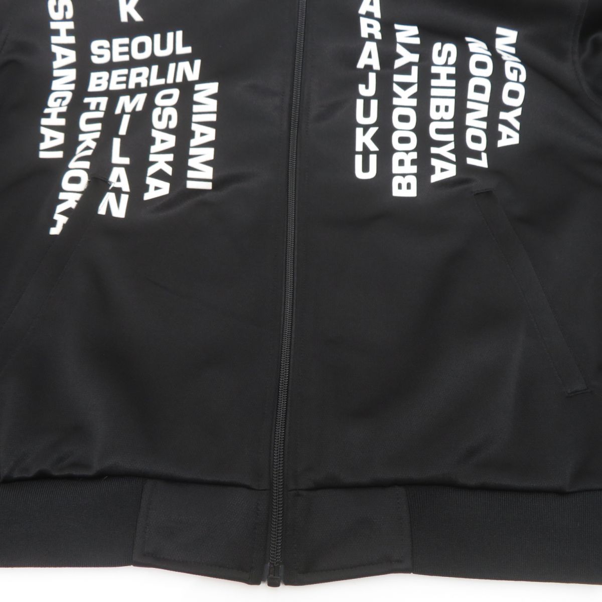 Supreme 総柄ジャージ M ブラック Supreme Logo Piping Hooded Track Jacket 'Black White' SUP
