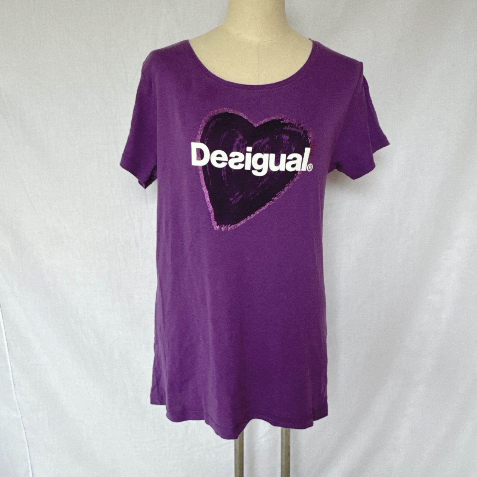 Desigual  デシグアル　半袖Tシャツ Tシャツ 半袖　紫　M