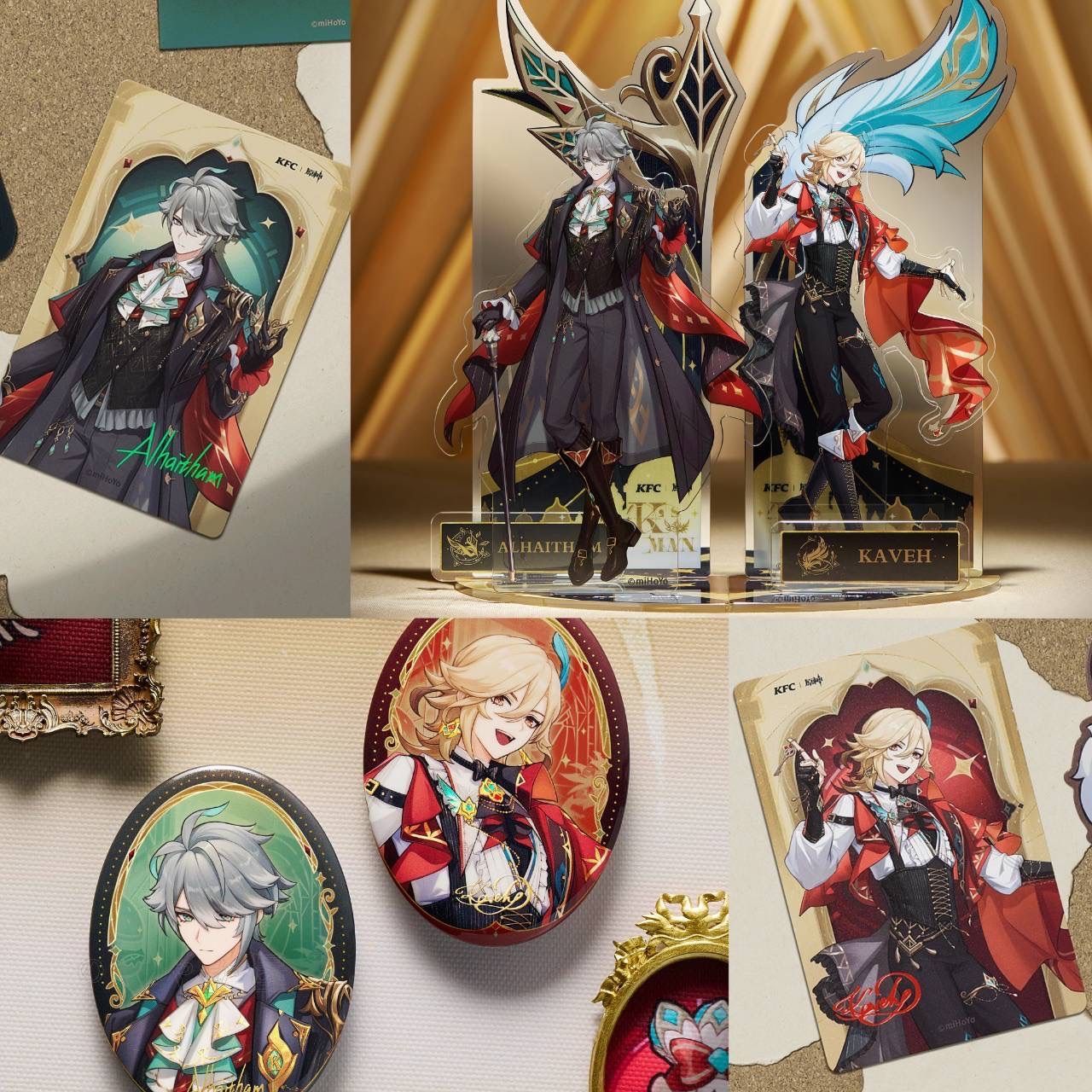 公式正規品 KFC 7点 アルハイゼン カーヴェ アクリルスタンド 缶