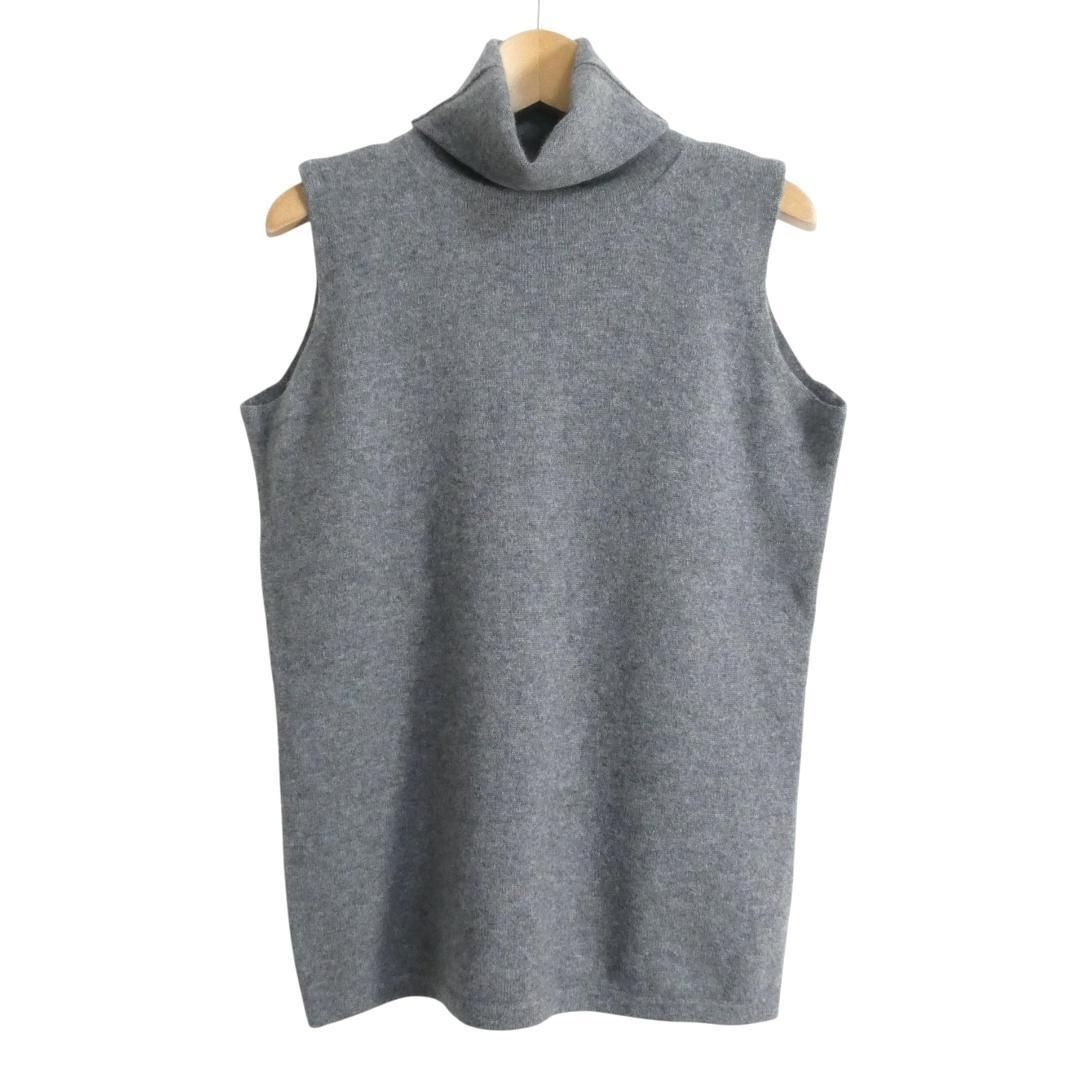 フォクシーブティック　半袖　タートルネックニット　セーター　カシミヤ100%　M 極美品 FOXEY BOUTIQUE フォクシーブティック カシミヤ100% ニット