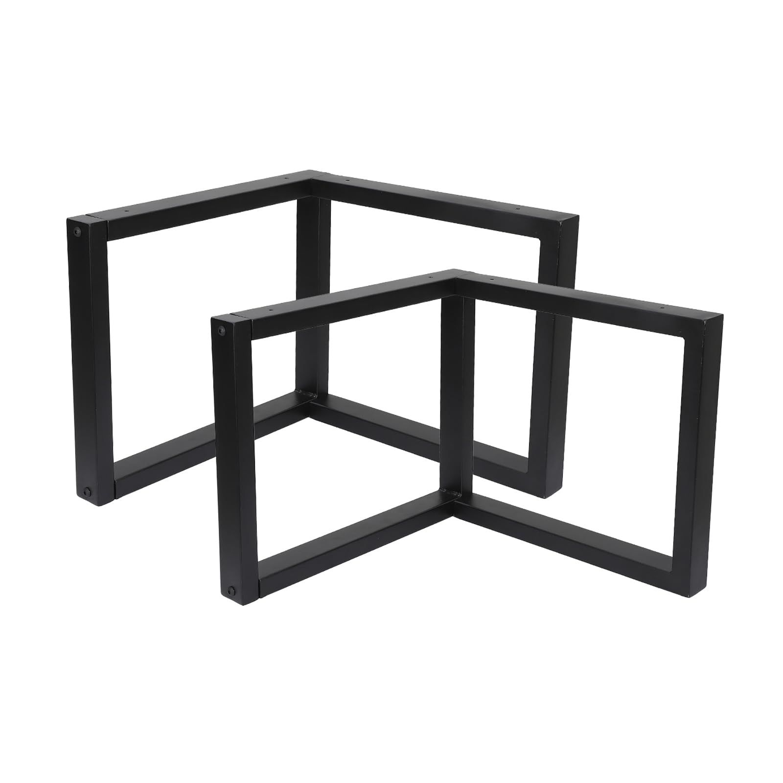 ガービー Garvee アイアンレッグ テーブル 脚 2本セット 高さ40.3cm 荷重400kg diy パーツ 家具脚 脚用ゴムパット付属 L字型