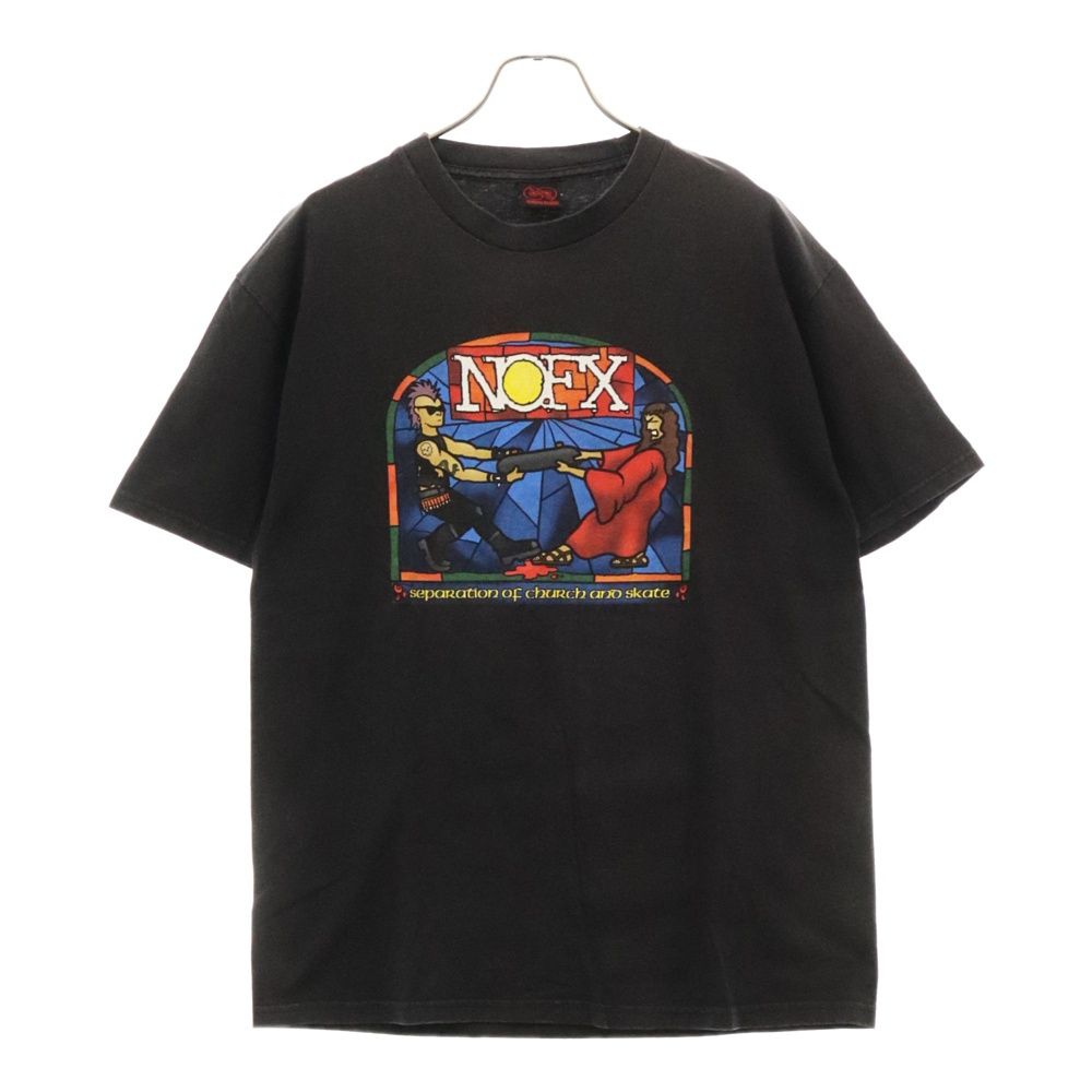 VINTAGE (ヴィンテージ) 00s NOFX ノーエフエックス 半袖Tシャツ ブラック
